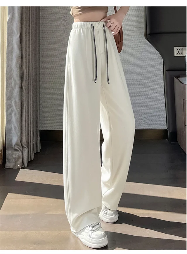 2025 New Drawstring One - Button Saber Pants Detail