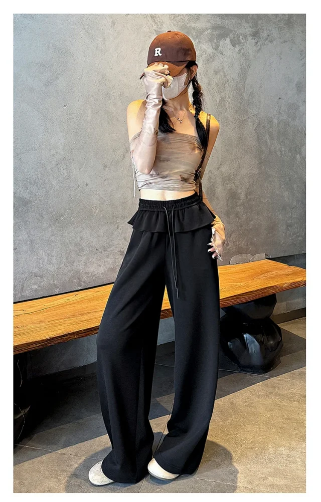 2025 Fall Women's Relaxed Fit Ballet-style Sweatpants Detail