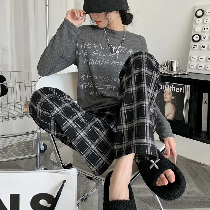 American Checkered Women's Trousers