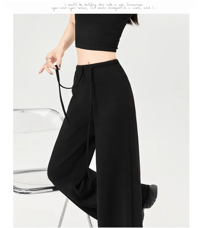 2025 Fall Women's Air Layer Wide - Leg Trousers Detail