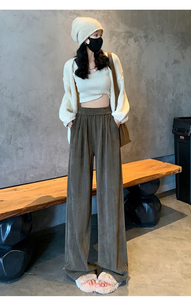 Autumn Winter Women's Loose Pants Detail