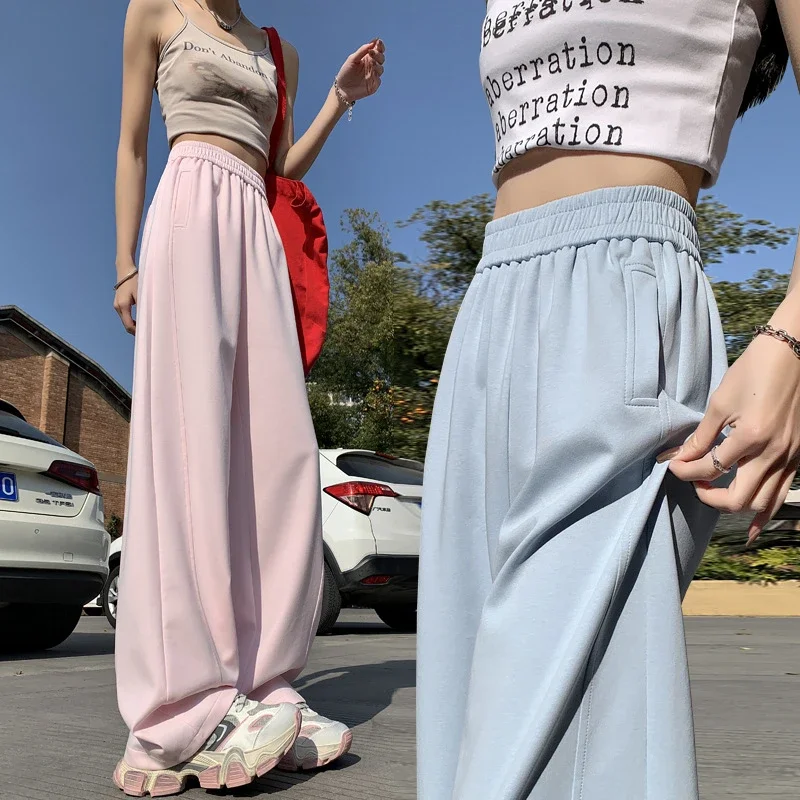 2025 Women's Slim Fit High - Waist Wide - Leg Pants