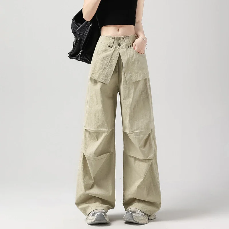 Ice Silk Parachute Pants for Women