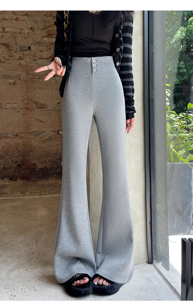 Women's Retro Micro-flare Yoga Trousers Detail