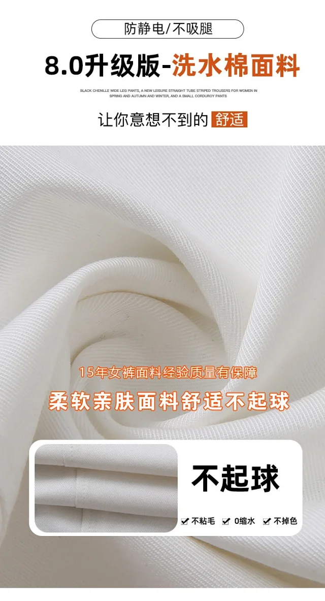Women's High-Waist Slim Straight Leg Utility Pants Detail