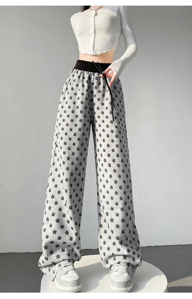 Women's High-waist Drawstring Wide-leg Pants (2025 Fall New) Detail