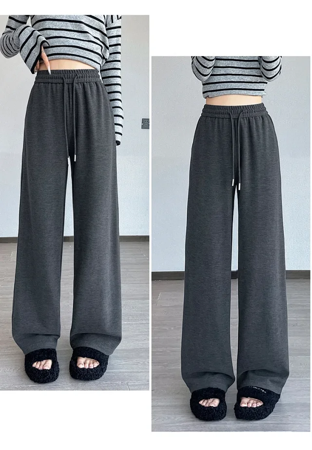 2025 Women's Cashmere Wide-Leg Pants Detail