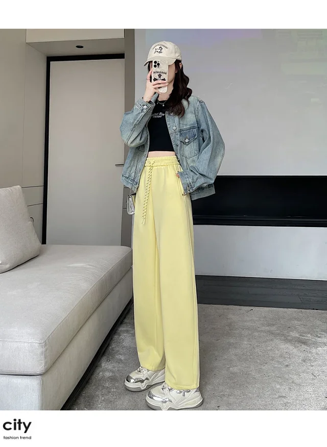 2025 Fall Wide-Leg Pants for Women Detail