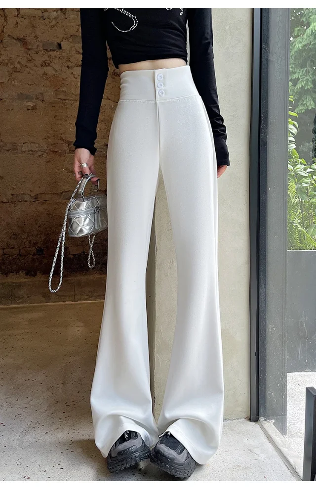 Women's Retro Micro-flare Yoga Trousers Detail