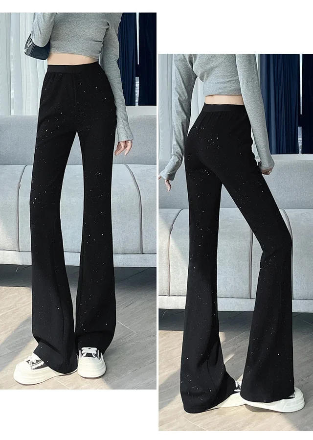2025 Fall Women's Micro Flared Trousers Detail