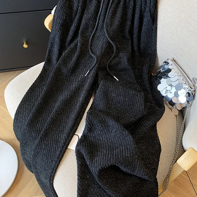 2025 Fall Women's Zebra Wide-leg Pants Detail
