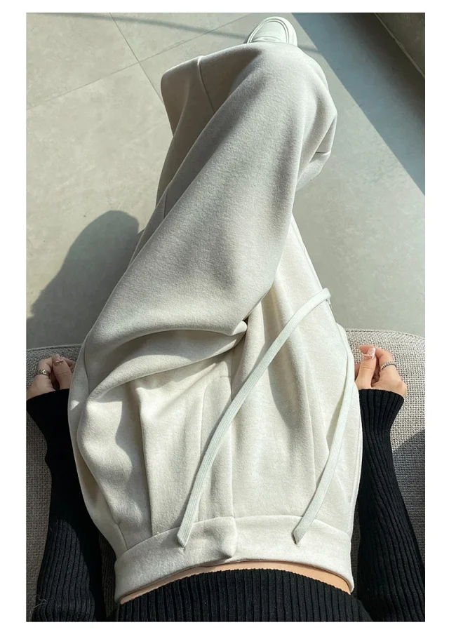 2025 Fall/Winter Women's Glutinous Rice Cashmere WideLeg Pants Detail