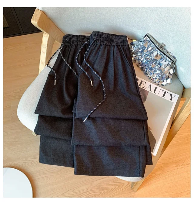 2025 Autumn Thickened Tencel Denim Yamamoto Wide - leg Pants Detail