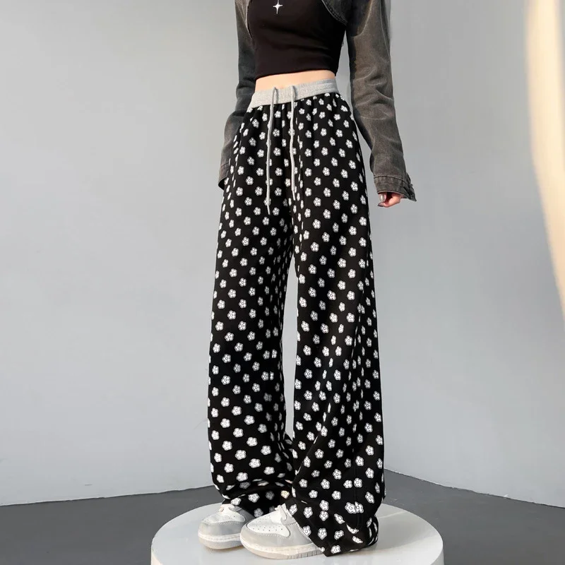Women's High-waist Drawstring Wide-leg Pants (2025 Fall New)