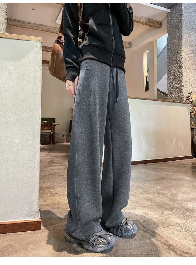 2025 Fall New American Slimming Deconstructed Casual Sweatpants for Women Detail