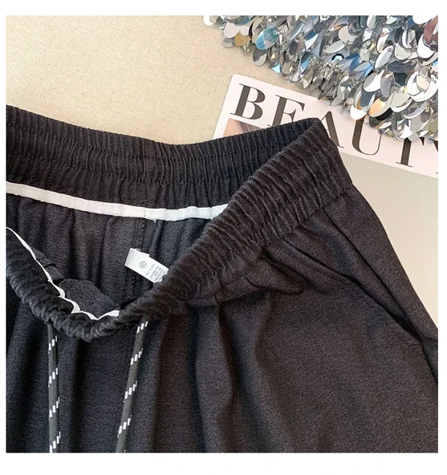 2025 Autumn Thickened Tencel Denim Yamamoto Wide - leg Pants Detail