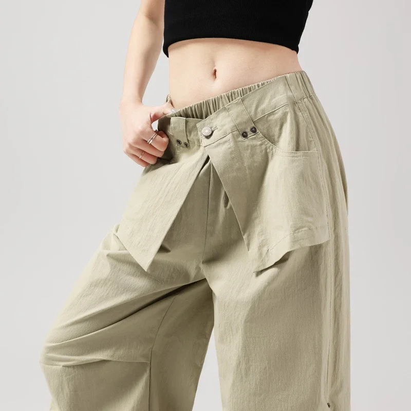 Ice Silk Parachute Pants for Women