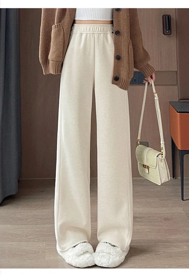 Women's Cashmere Wide - Leg Pants 2025 A/W Detail