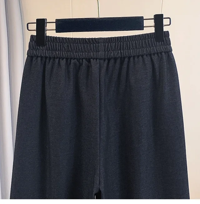 2025 Early Fall Korean Ruffled Wide-Leg Pants Detail