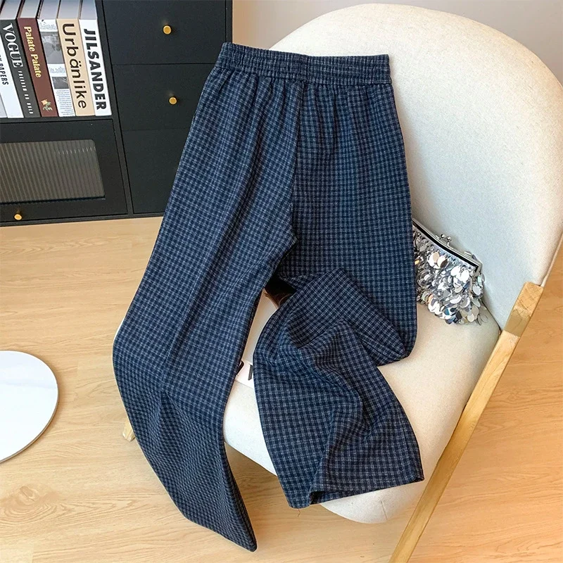 Plaid Wide - leg Pants for Women
