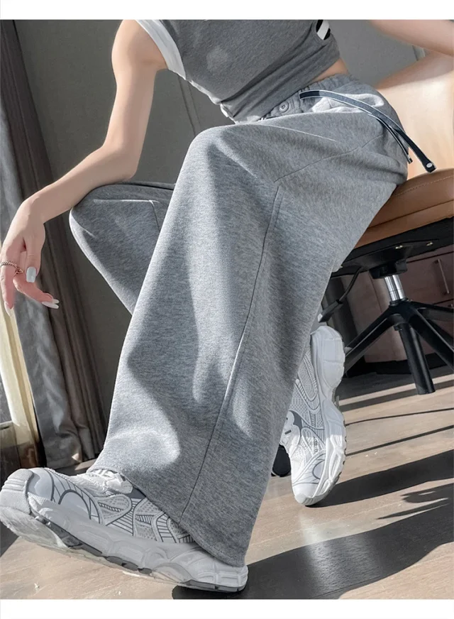 2025 New Drawstring One - Button Saber Pants Detail