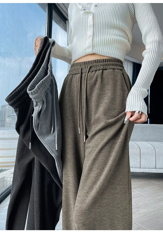 2025 Women's Cashmere Wide-Leg Pants Detail