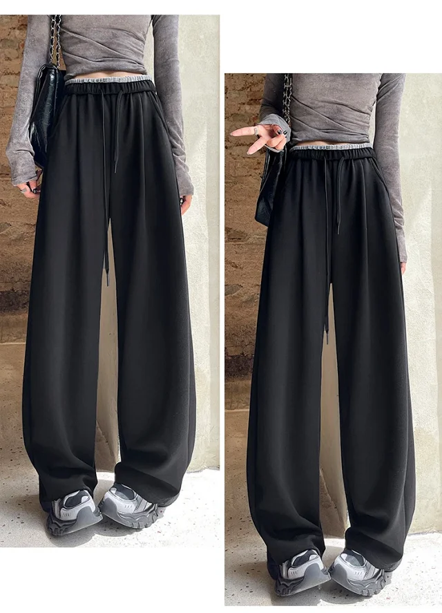 Women's Loose Wide-Leg Pants 2025 Detail