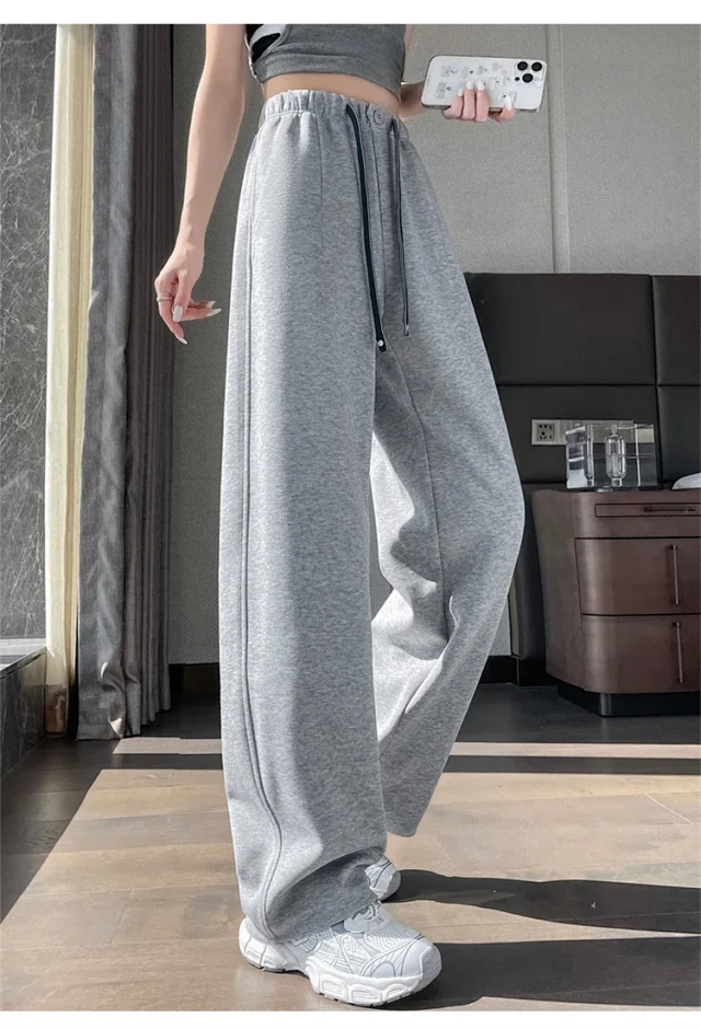 2025 New Drawstring One - Button Saber Pants Detail