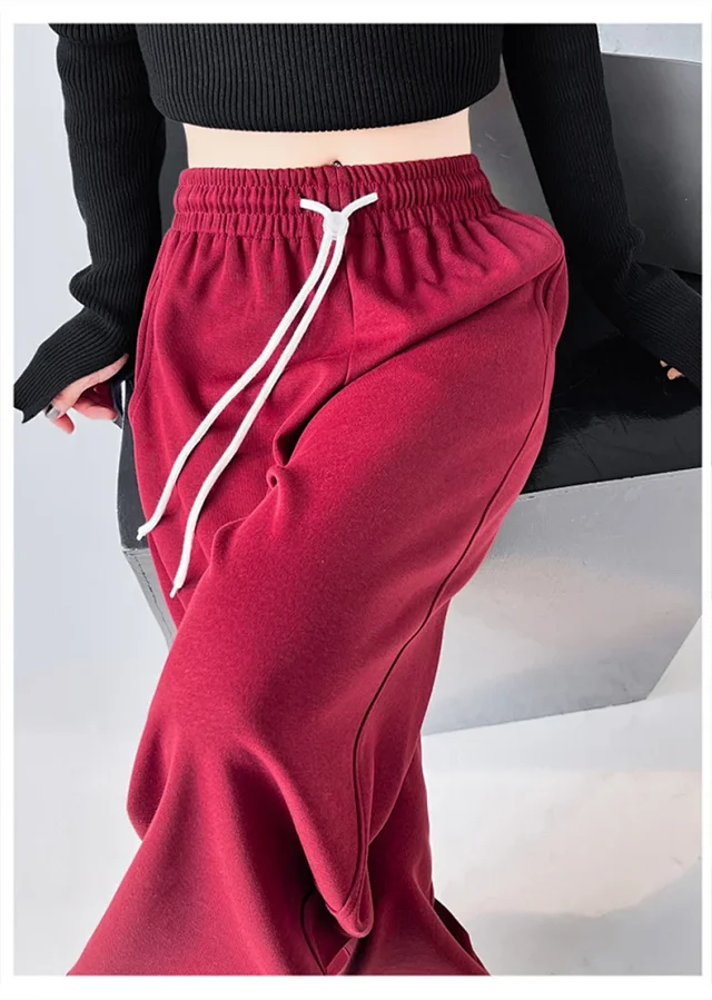 American Wide-Leg Women's Joggers 2025 Detail