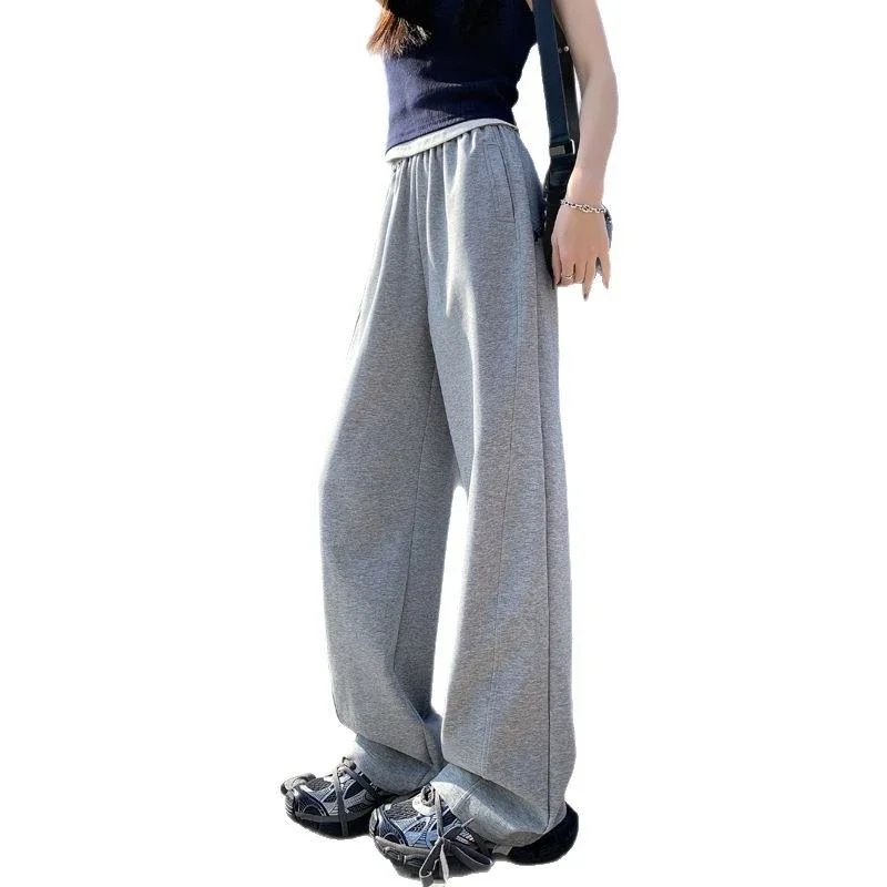 2025 Women's Slim Fit High - Waist Wide - Leg Pants