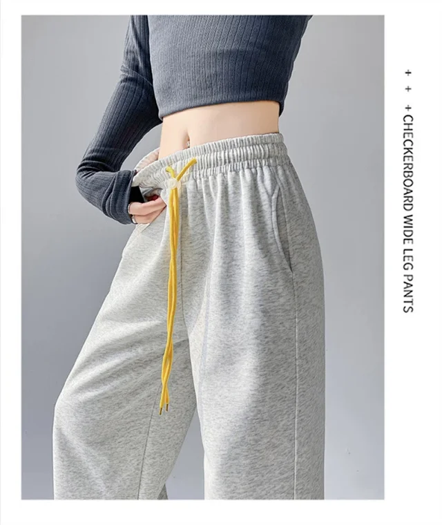 American Wide-Leg Women's Joggers 2025 Detail