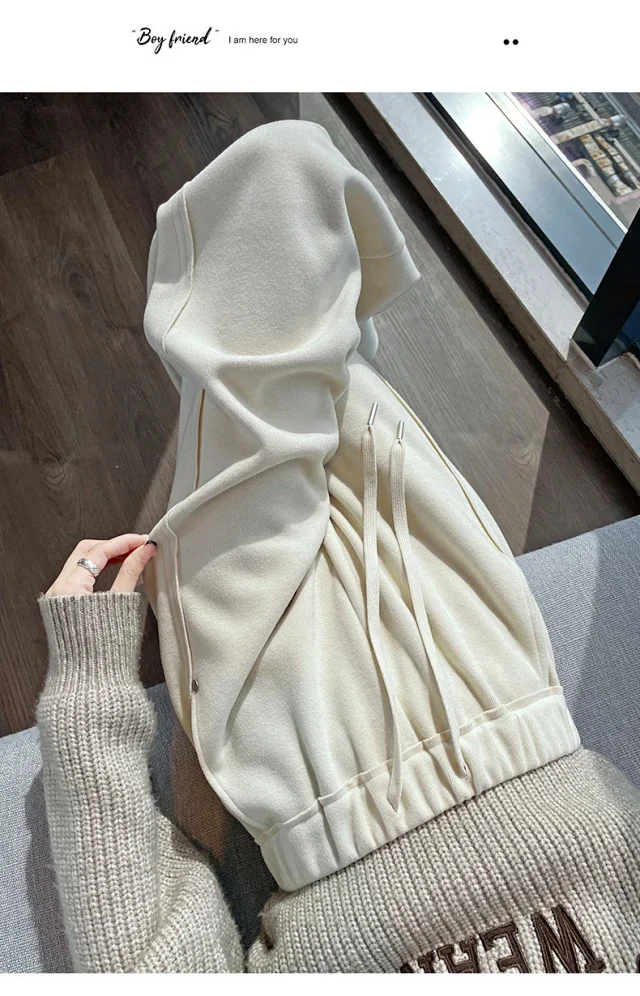 High-waist Drawstring Wide-leg Pants Detail