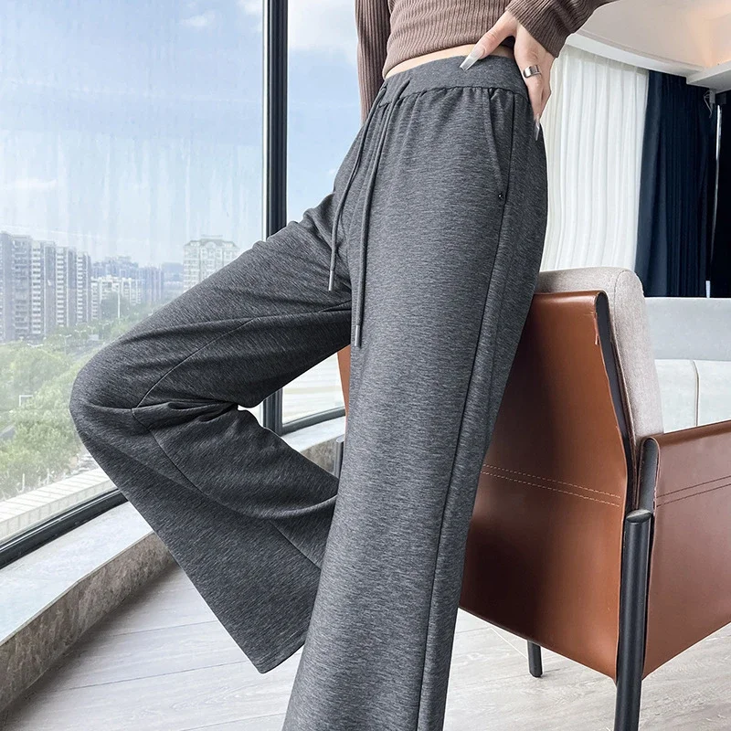 2025 Fall Women's High-Waisted Slimming Micro-Flare Trousers