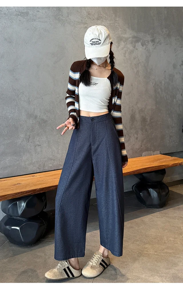 2025 FW Faux Denim Noodle Pants Detail