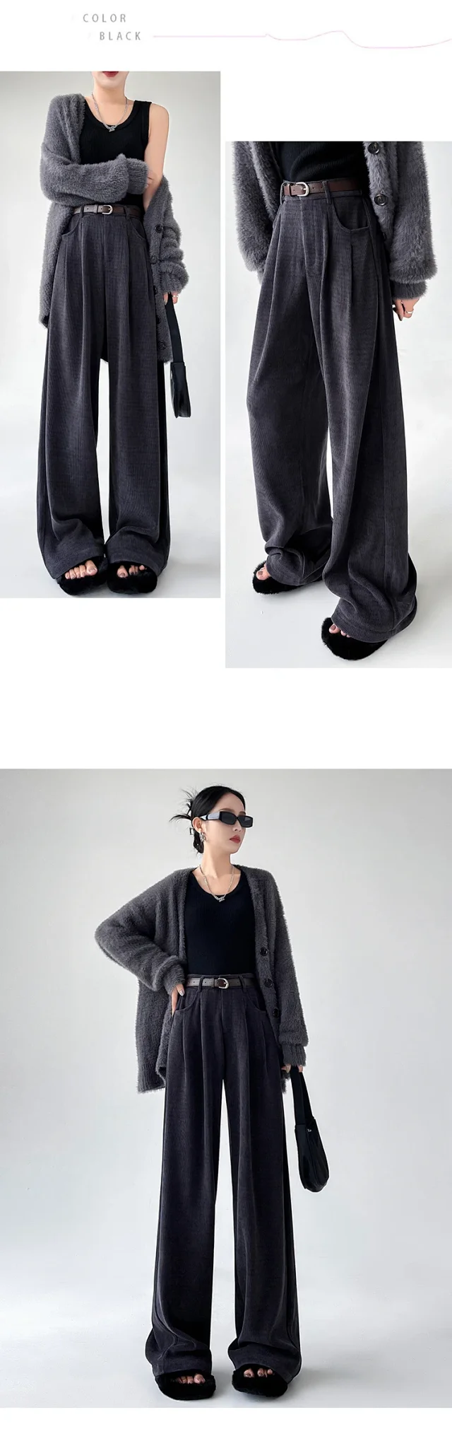 Maillard Wide - leg Pants for Women Detail