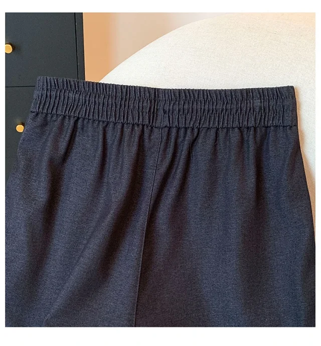2025 Autumn Thickened Tencel Denim Yamamoto Wide - leg Pants Detail