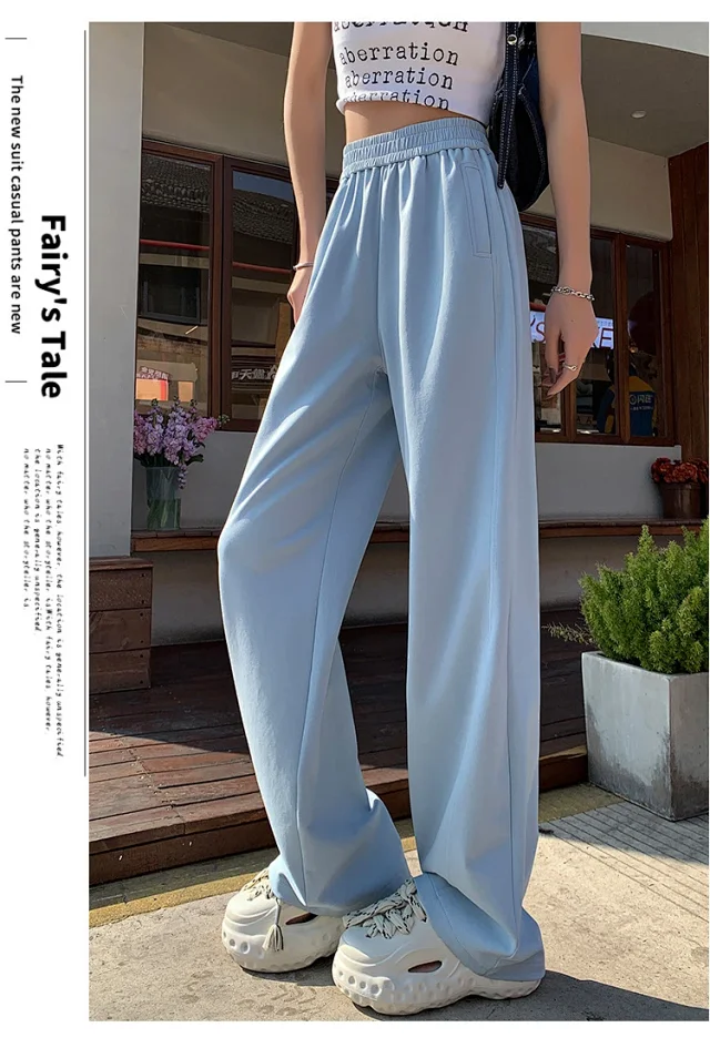 2025 Women's Slim Fit High - Waist Wide - Leg Pants Detail