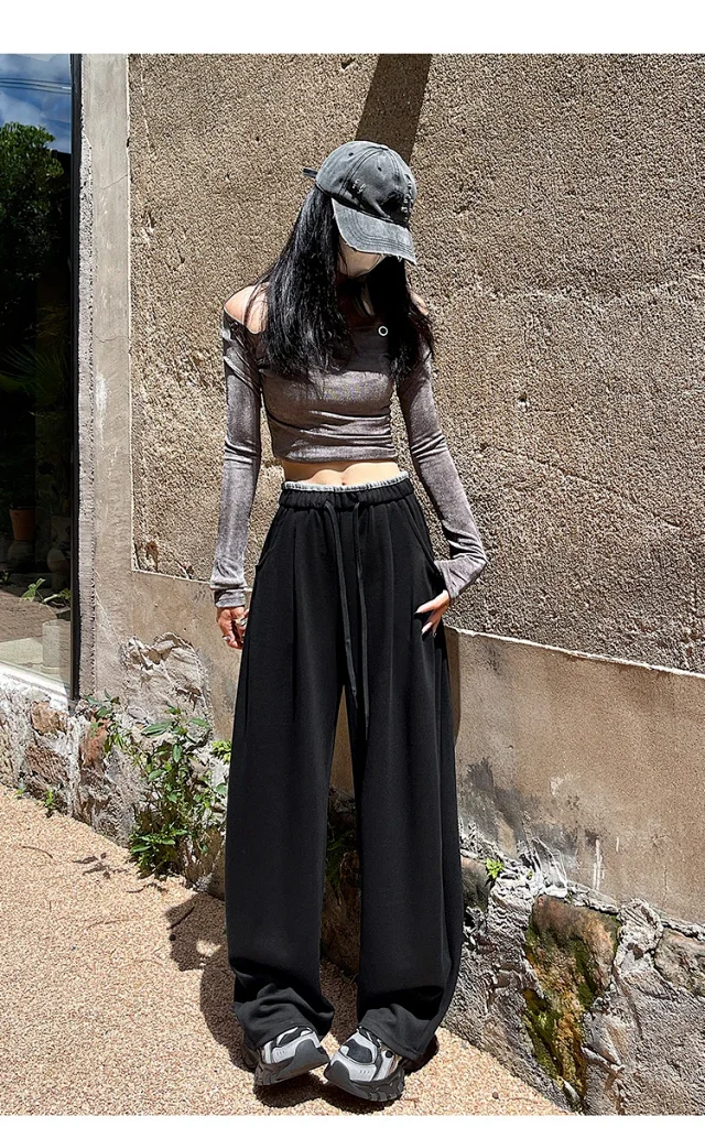 Women's Loose Wide-Leg Pants 2025 Detail