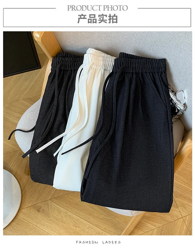 2025 Fall Thickened Tencel Hollow Straight Pants Detail