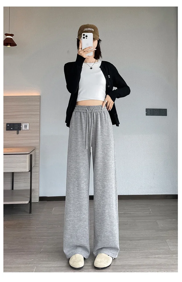 2025 Women's Cashmere Wide-Leg Pants Detail