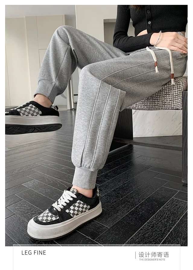 2025 Early Fall Women's Patchwork Joggers Detail