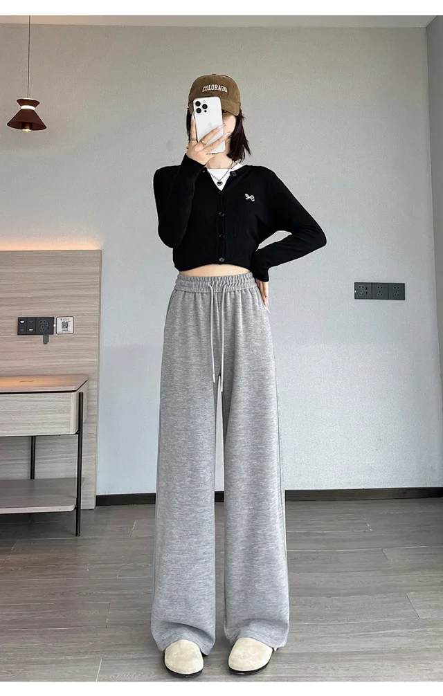 2025 Women's Cashmere Wide-Leg Pants Detail