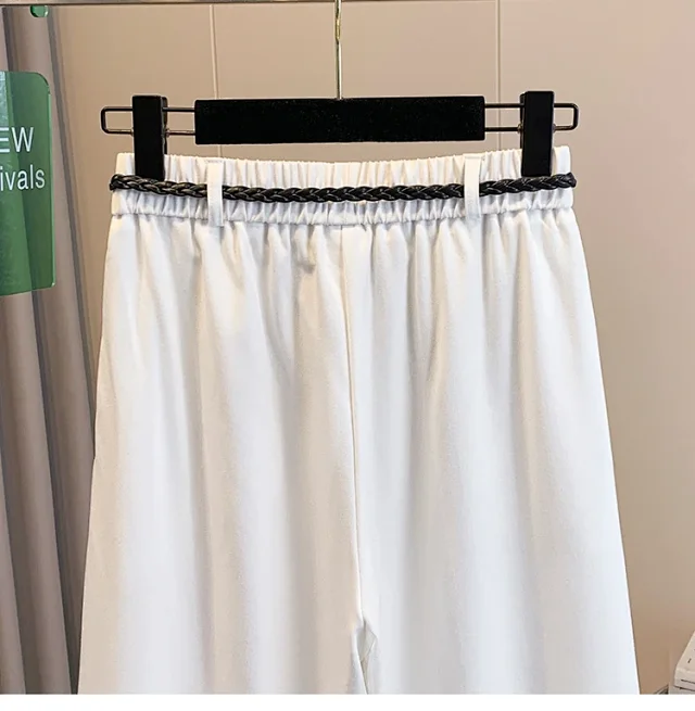 Korean-style Age-defying Wide-leg Casual Pants for Women Detail
