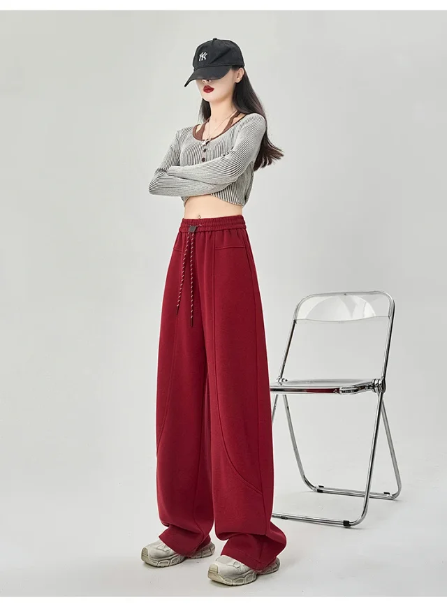 American Sports Multi - Color Banana Wide - Leg Pants Detail