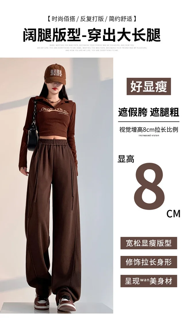Wide-leg Pants for Women, 2025 Fall New Style Detail