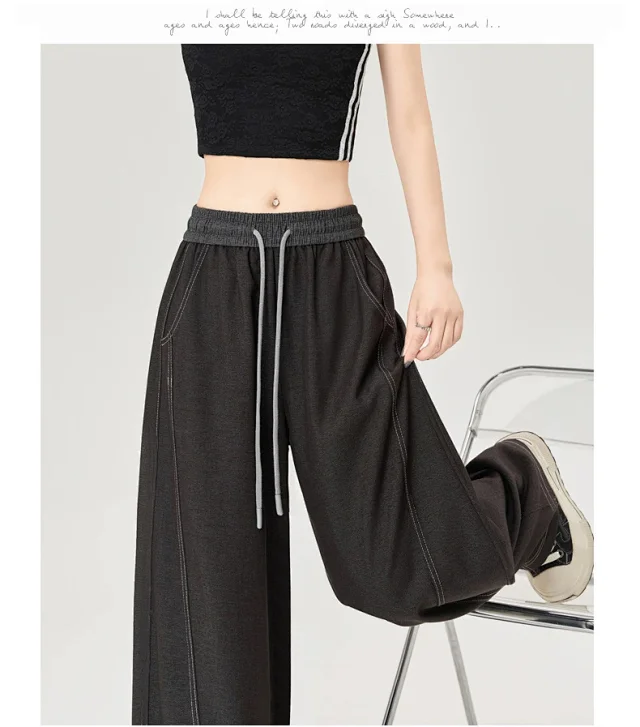 2025 Fall Tencel Denim Banana Wide-Leg Pants Detail