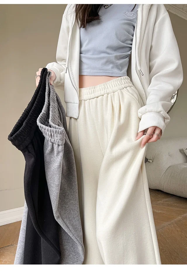 Autumn New Lace Wide-Leg Pants for Women Detail