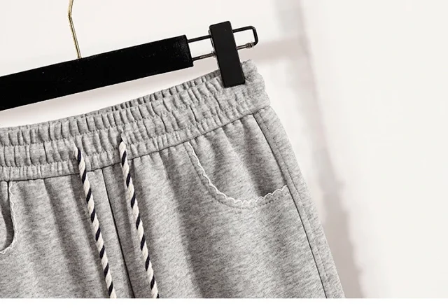 2025 Fall New Women's High - Waist Wide - Leg Sport Pants Detail