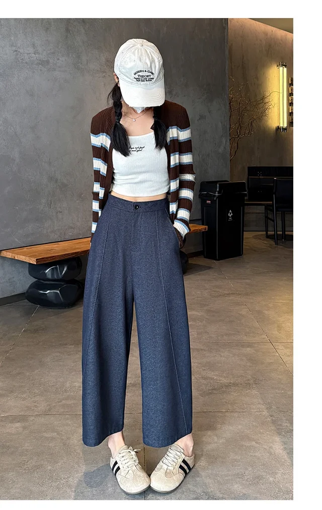 2025 FW Faux Denim Noodle Pants Detail