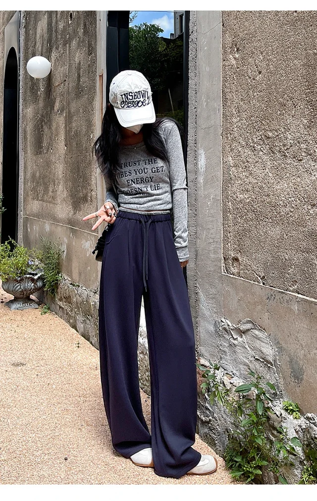 Women's Loose Wide-Leg Pants 2025 Detail